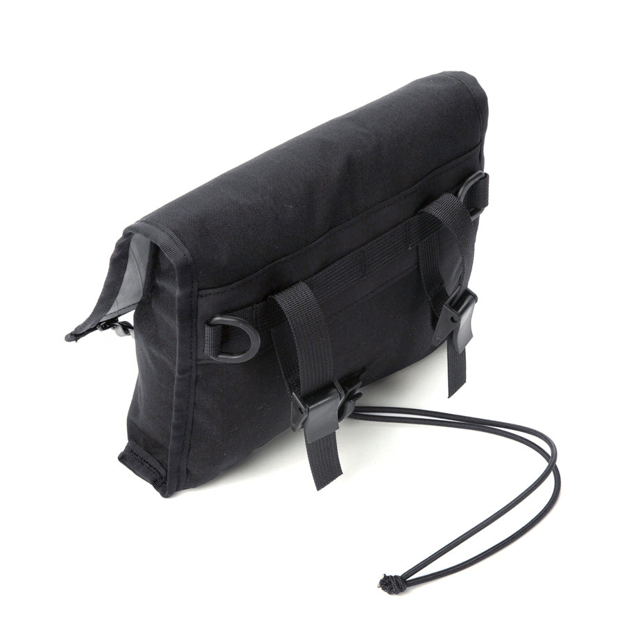Bar Bag - Weatherproof Bicycle Handlebar Bag - XPac - Waxed Canvas - Cordura - Adjustable Harness System - 2.5L Cycling Bag - Handmade in USA