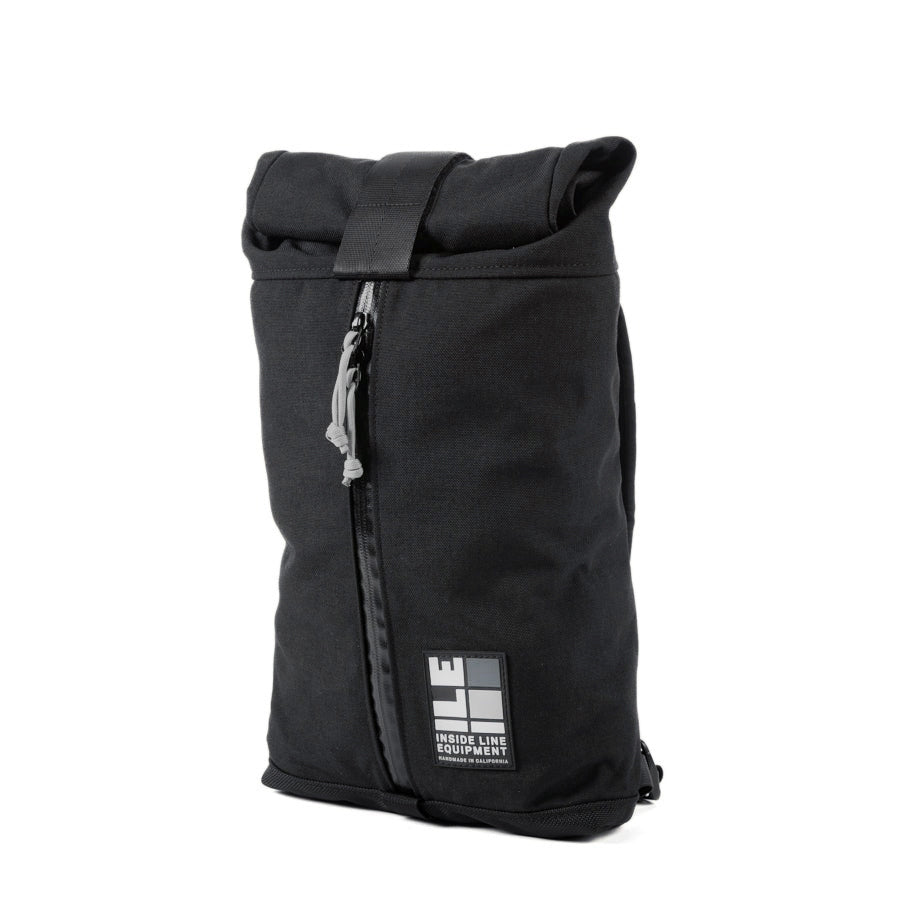 8L small backpack - Compact Backpack - hiking day pack - XPAC - Water-resistant Roll-Top - hydration sleeve - waterproof YKK zipper - Made in California