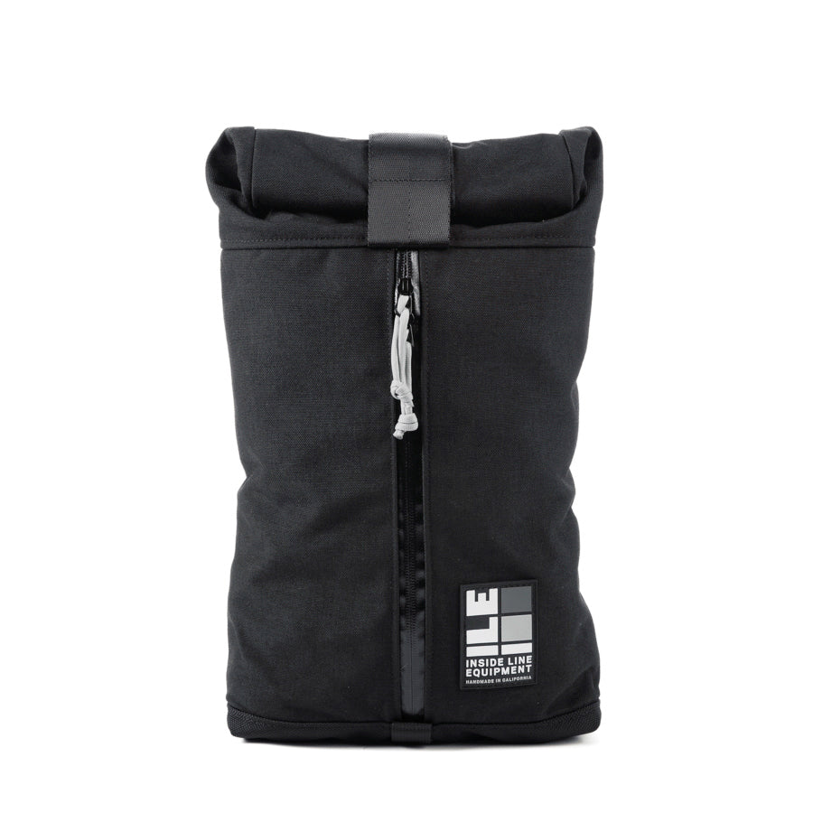 8L small backpack - Compact Backpack - hiking day pack - XPAC - Water-resistant Roll-Top - hydration sleeve - waterproof YKK zipper - Made in USA