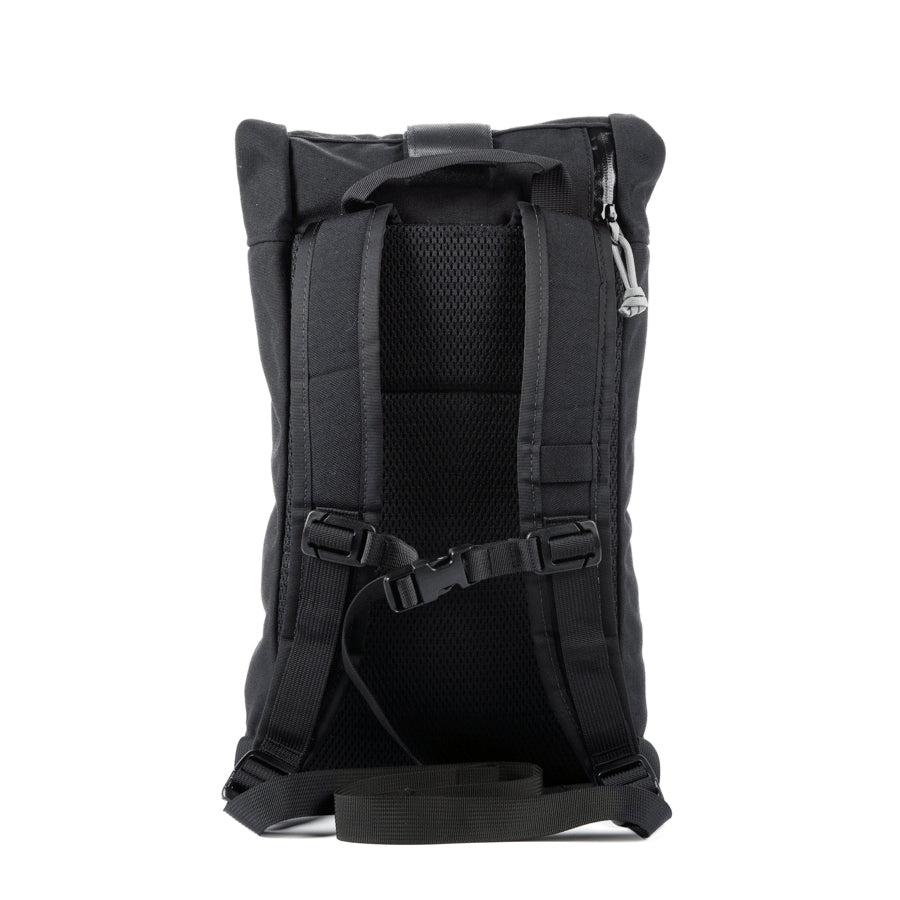 8L small backpack - Compact Backpack - hiking day pack - XPAC - Water-resistant Roll-Top - hydration sleeve - waterproof YKK zipper - Made in USA