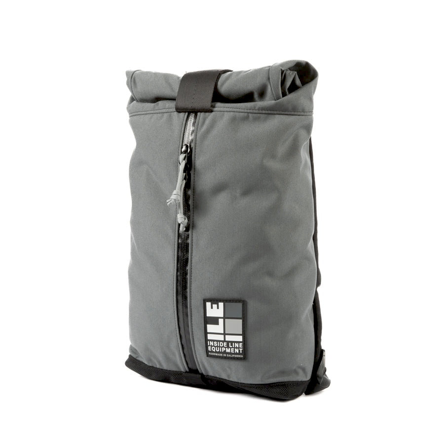 8L small backpack - Compact Backpack - hiking day pack - XPAC - Water-resistant Roll-Top - hydration sleeve - waterproof YKK zipper - Made in California