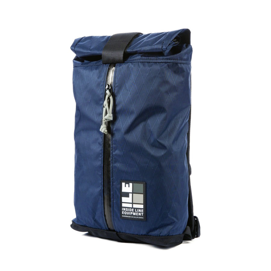 8L small backpack - Lightweight Backpack - hiking day pack - XPAC - Water-resistant Roll-Top - hydration sleeve - waterproof YKK zipper - Made in California