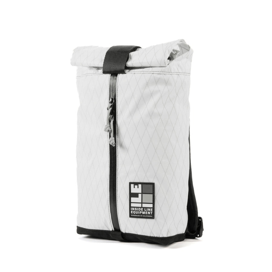 8L small backpack - Compact Backpack - hiking day pack - XPAC - Water-resistant Roll-Top - hydration sleeve - waterproof YKK zipper - Made in California