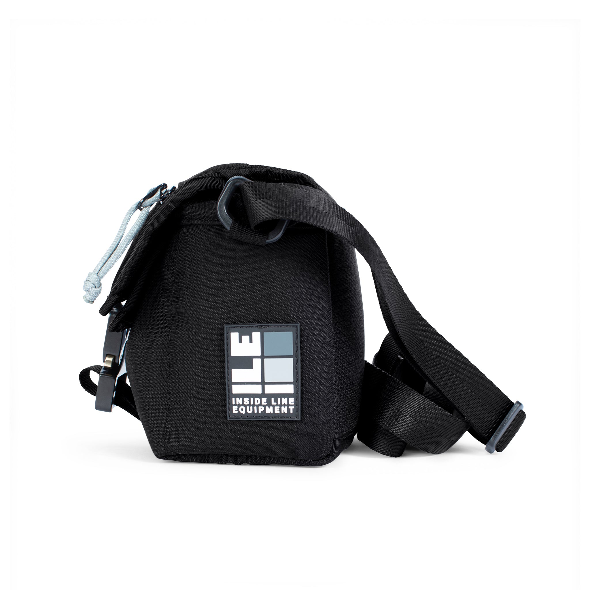 SIDE - Black Cordura handmade camera cross body - mirrorless camera - street photography - Cobra buckle - XPAC - made in USA