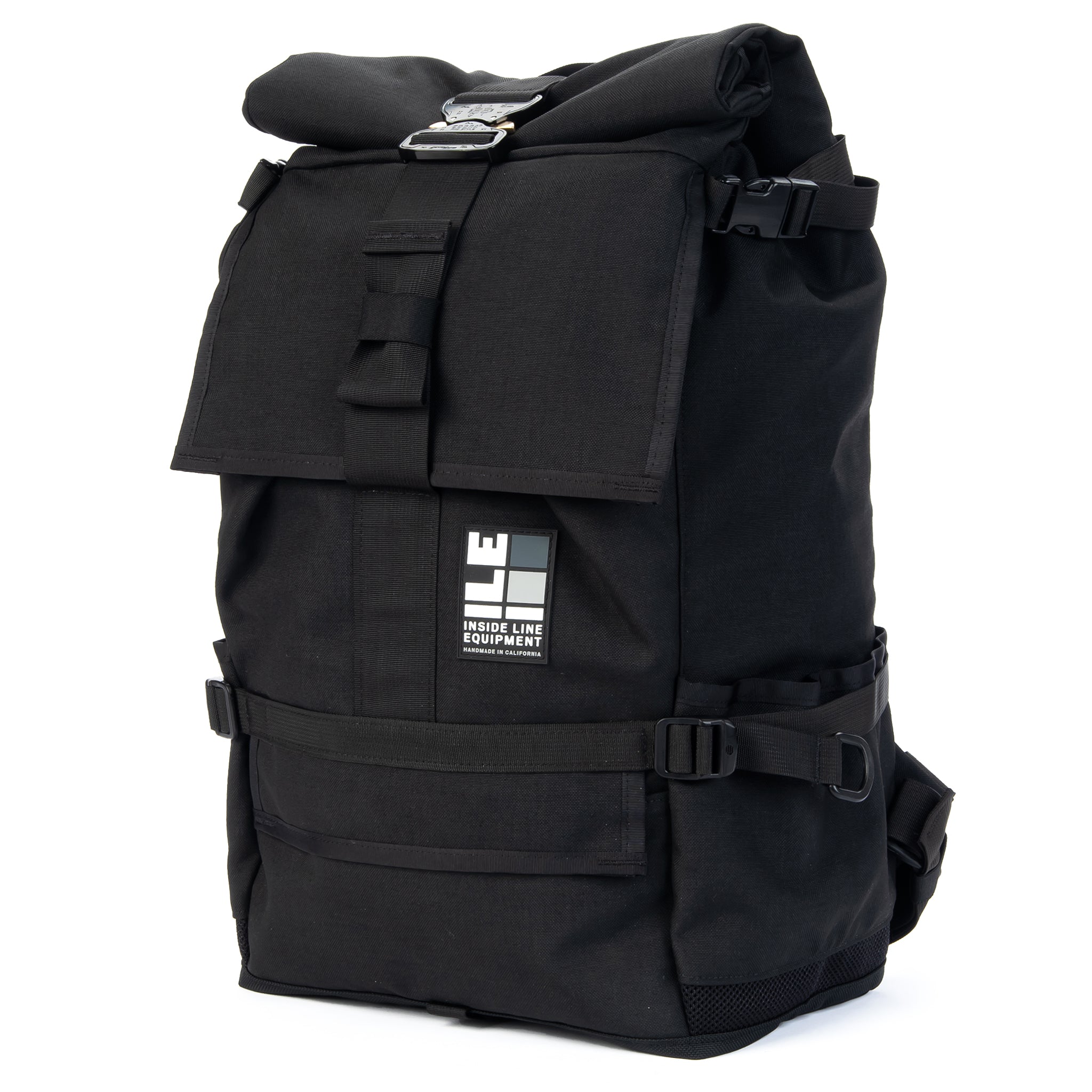 40L - Handmade Backpack - Commuter Cycling Bag - XPAC - Waterproof Roll-Top - TPU welded liner - Laptop Sleeve - Made in California - EDC Everyday Carry Backpack