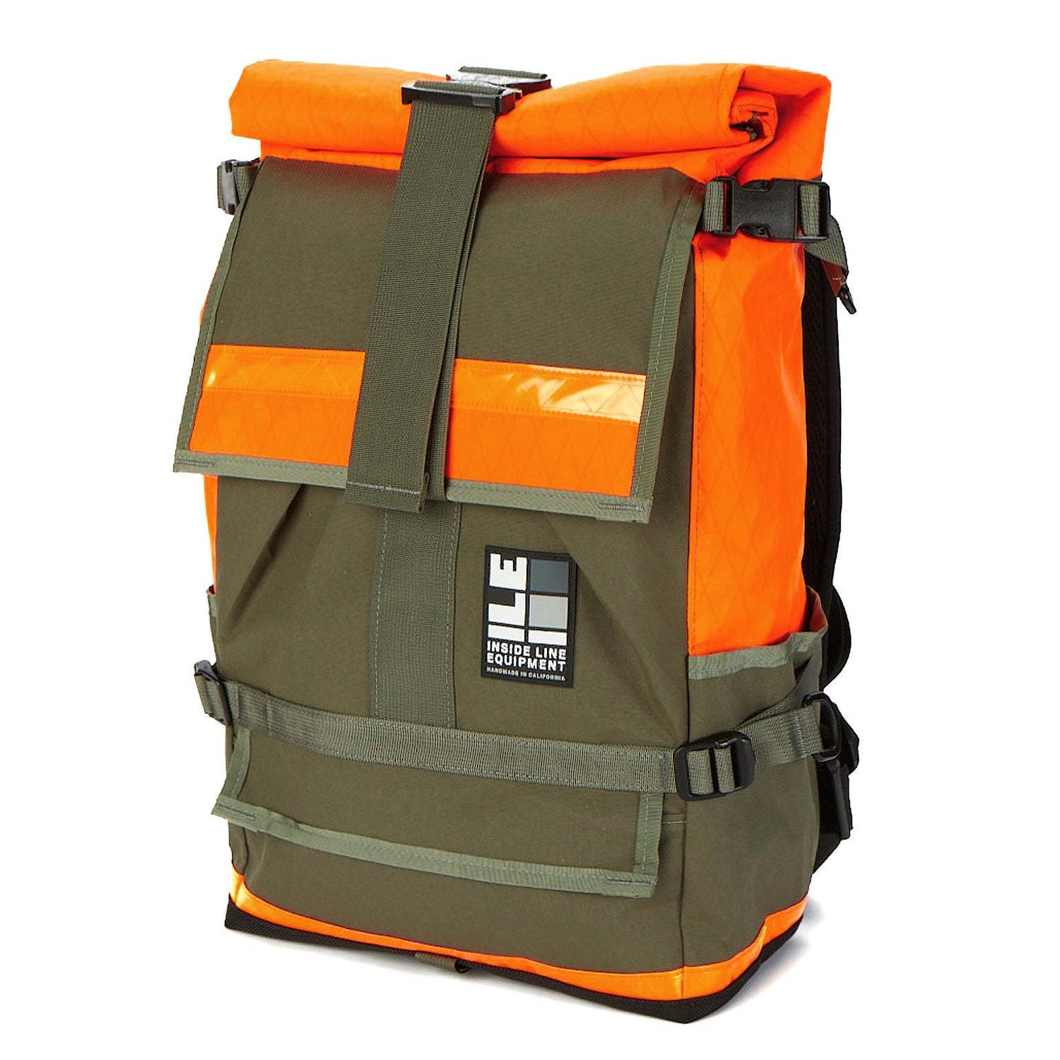 TPU lined - Everyday Backpack - Commuter Cycling Bag - XPAC - Waterproof Roll-Top - Laptop Sleeve - Made in Berkeley, CA