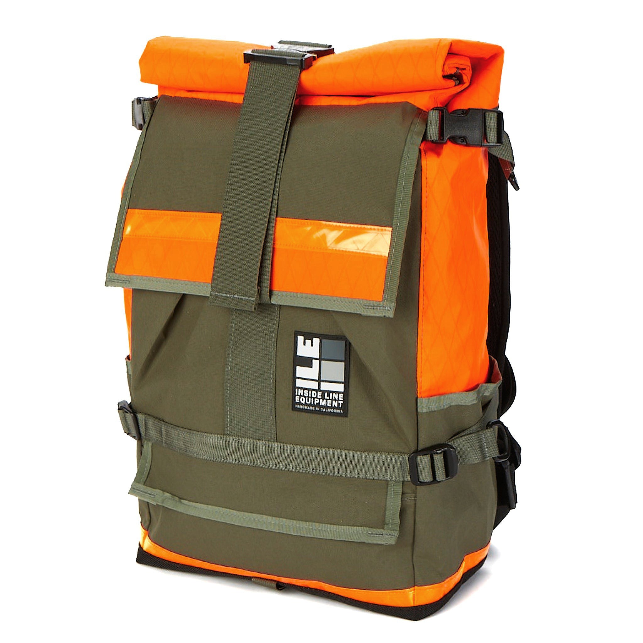 TPU lined - Everyday Backpack - Commuter Cycling Bag - XPAC - Waterproof Roll-Top - Laptop Sleeve - Made in Berkeley, CA