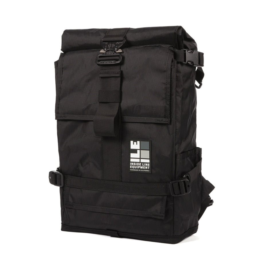 Cobra Buckle - Handmade Backpack - Commuter Cycling Bag - XPAC - Waterproof Roll-Top - TPU welded liner - Laptop Sleeve - Made in California - EDC Everyday Carry Backpack - YKK Zippers