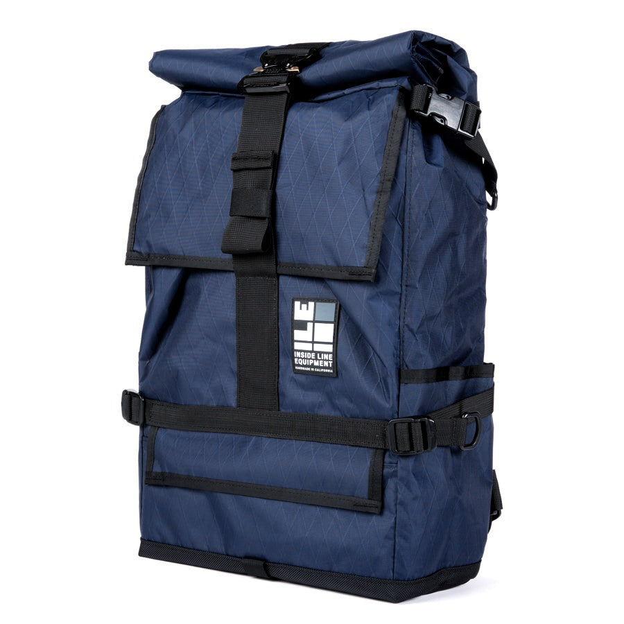TPU lined - Everyday Backpack - Commuter Cycling Bag - XPAC - Waterproof Roll-Top - Laptop Sleeve - Made in Berkeley, CA