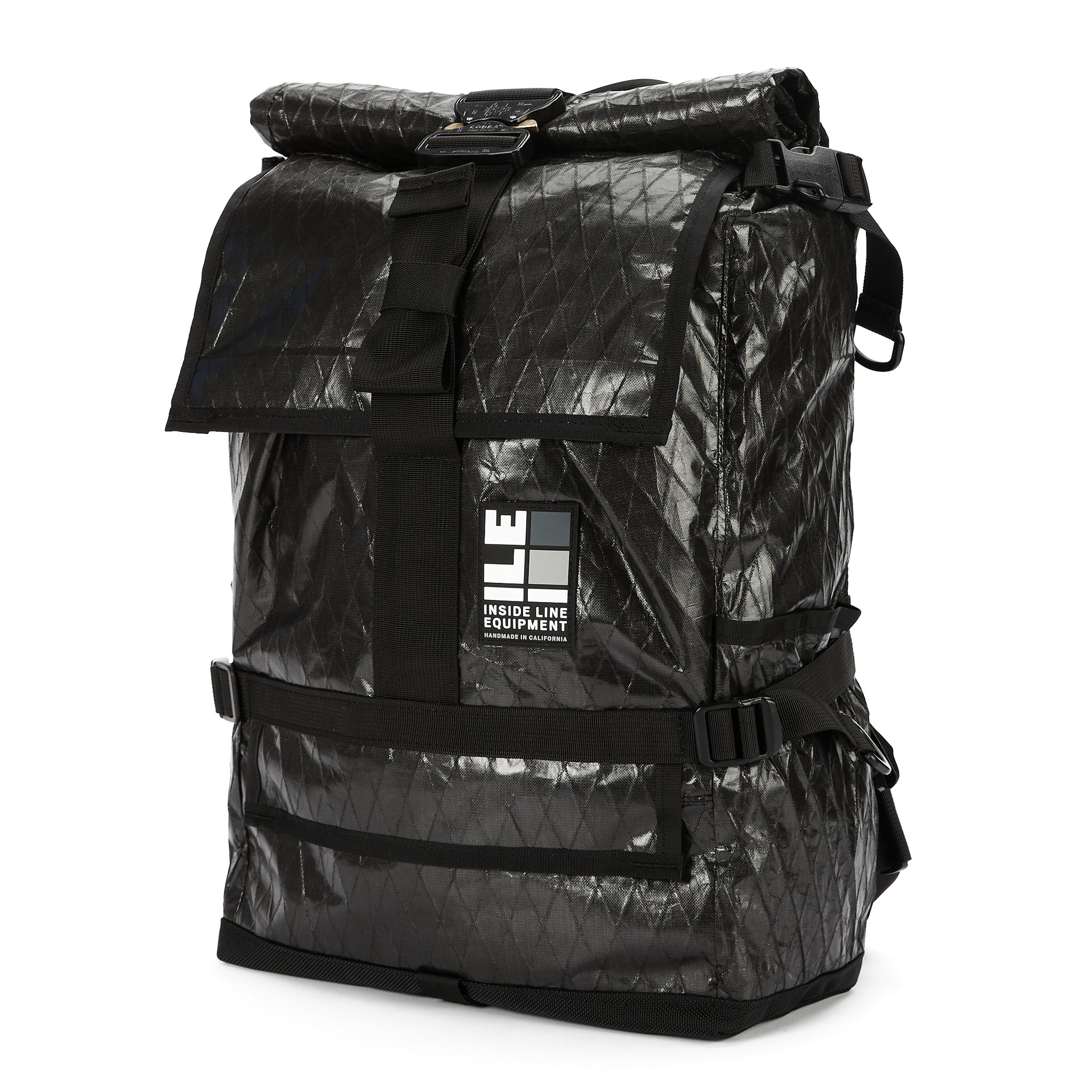 TPU lined - Everyday Backpack - Commuter Cycling Bag - XPAC - Waterproof Roll-Top - Laptop Sleeve - Made in Berkeley, CA - EDC Everyday Carry Backpack - YKK Zippers