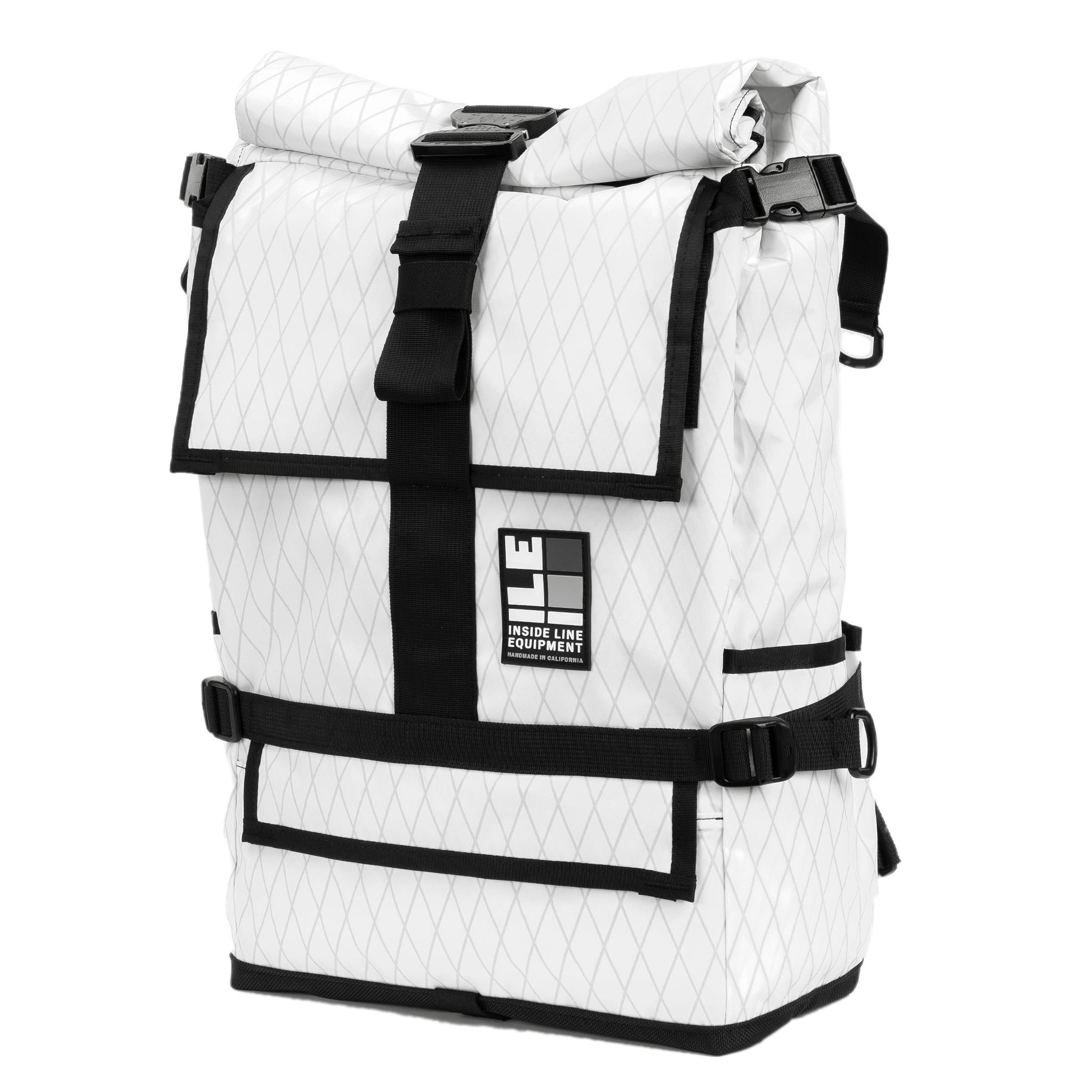 TPU welded seam liner - Handmade Backpack - Commuter Cycling Bag - XPAC - Waterproof Roll-Top - Laptop Sleeve - Made in USA