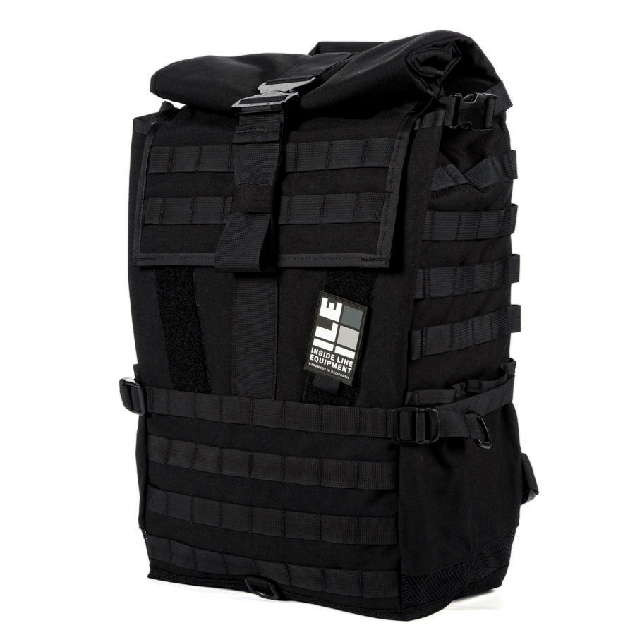 default XL - Handmade Backpack - Commuter Cycling Bag - XPAC - Waterproof Roll-Top - TPU welded liner - Laptop Sleeve - Made in California
