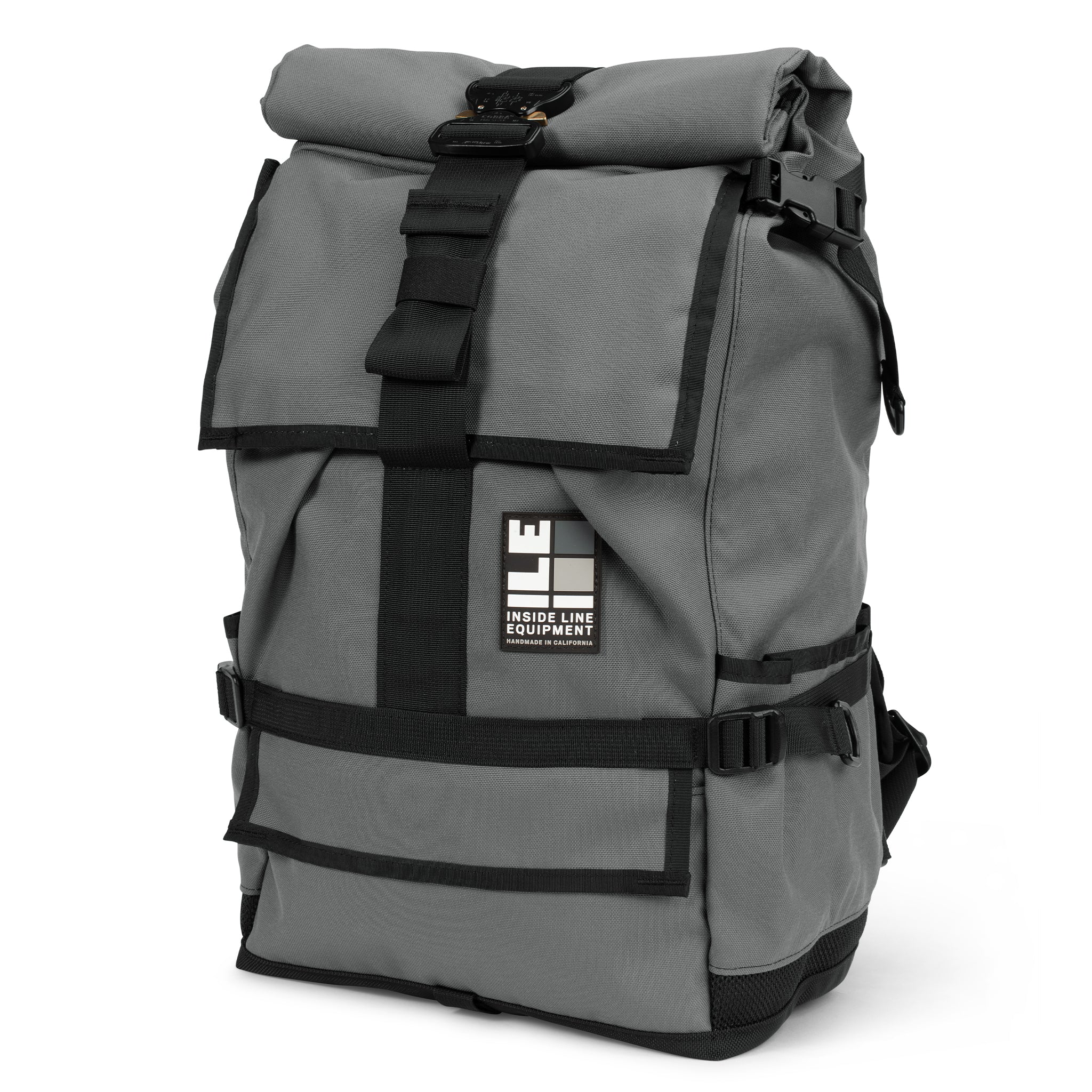 40L - Handmade Backpack - Commuter Cycling Bag - XPAC - Waterproof Roll-Top - TPU welded liner - Laptop Sleeve - Made in California