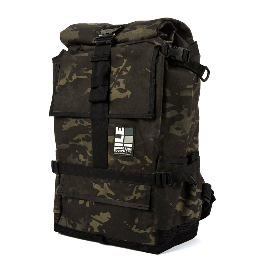 default XL - Military Grade Backpack - Commuter Cycling Bag - XPAC - Waterproof Roll-Top - TPU welded liner - Laptop Sleeve - Made in Berkeley, CA