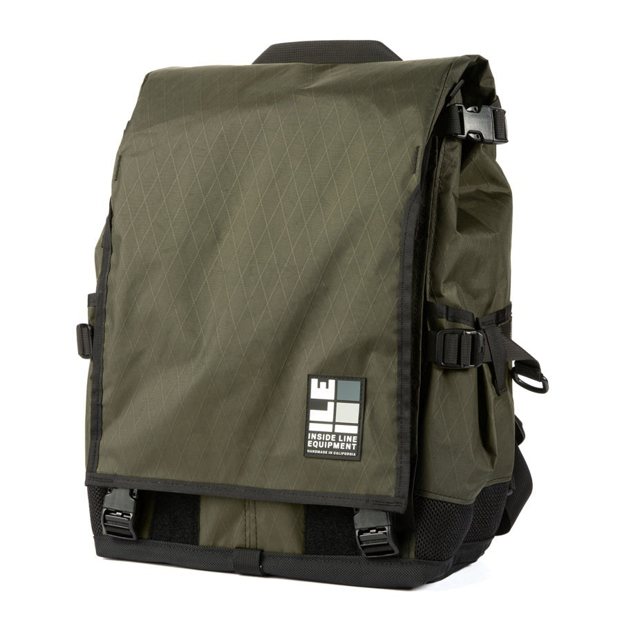 flaptop - School Backpack - Commuter Bag - Bike Messenger Bag - XPAC - TPU welded seam liner - Laptop Sleeve - Made in USA