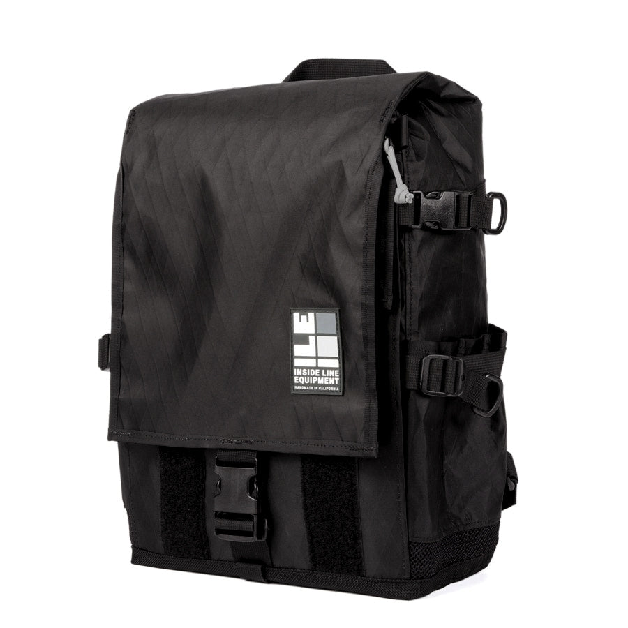 flaptop-mini - Handmade Backpack - Commuter Bag - Bike Messenger Bag - XPAC - TPU welded seam liner - Laptop Sleeve - Made in USA