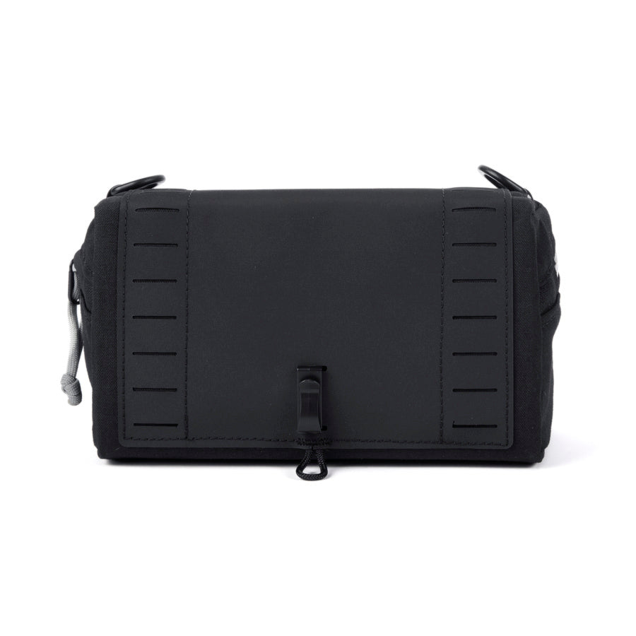 Pilot Bar Bag - Weatherproof Bicycle Handlebar Bag - XPac - Waxed Canvas - Cordura - Adjustable Harness System - 2.6L Cycling Bag - Handmade in USA