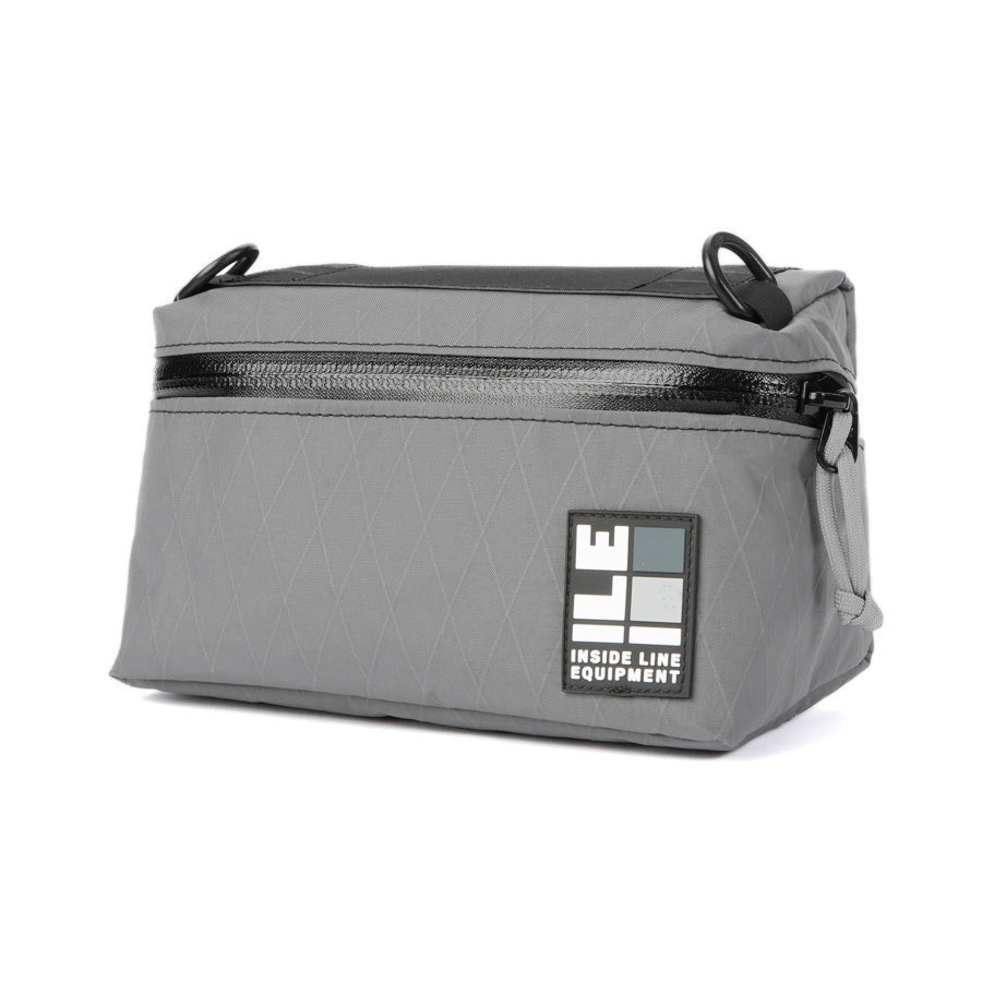 Pilot Bar Bag - Weatherproof Bicycle Handlebar Bag - XPac - Waxed Canvas - Cordura - Adjustable Harness System - 2.6L Cycling Bag - Handmade in USA