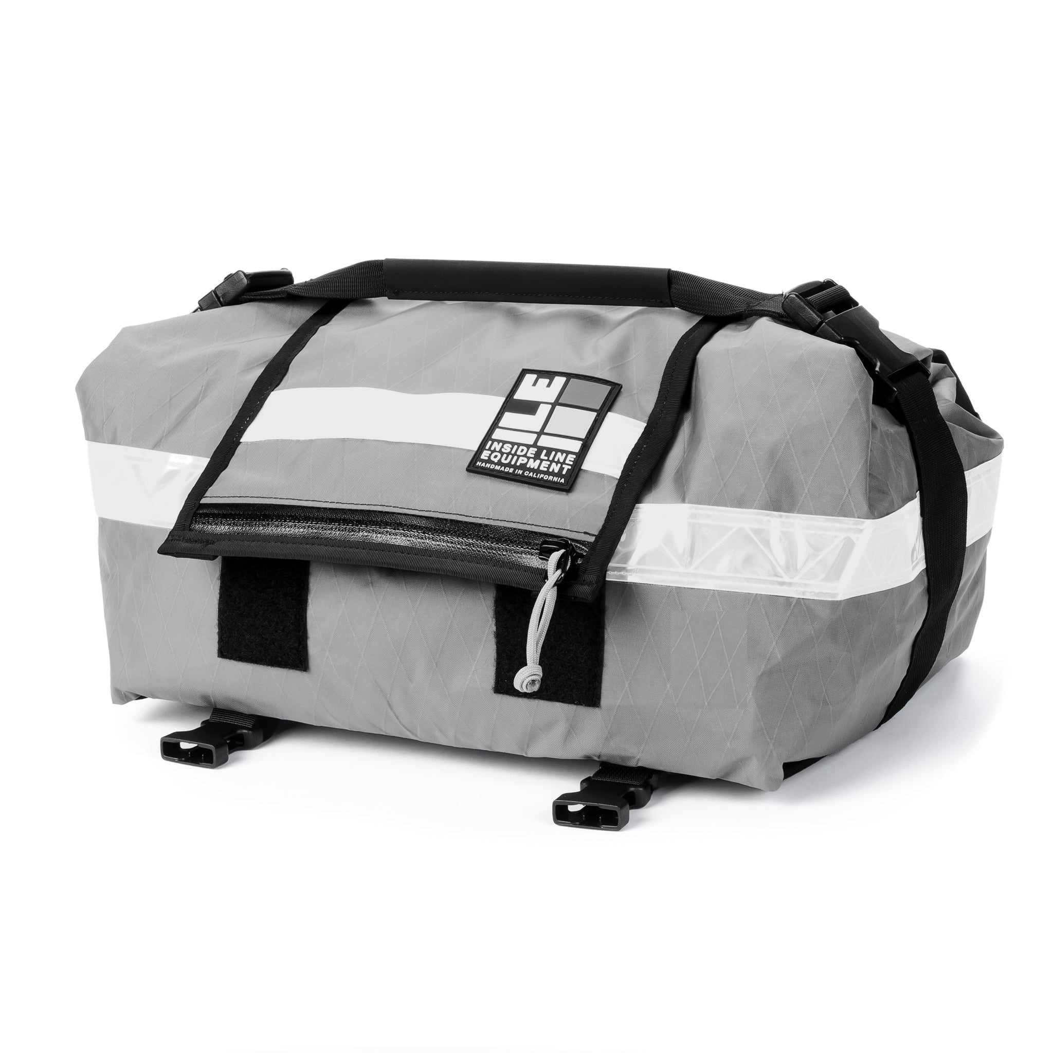 Porteur Rackbag - Waterproof Bike Bag - X-Pac Sailcloth & Cordura - Front Rack Bicycle Bag - 42L Capacity - Handmade in USA