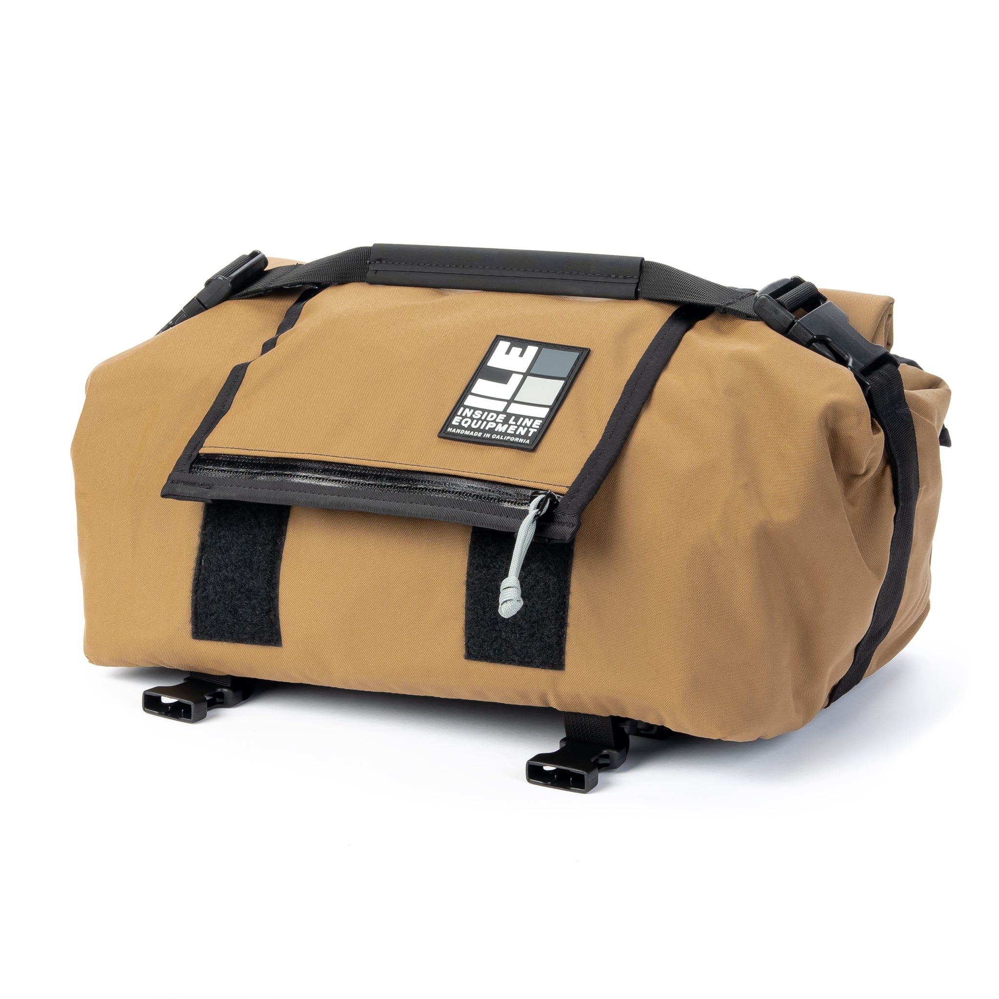 Porteur Rackbag - Waterproof Bike Bag - X-Pac Sailcloth & Cordura - Front Rack Bicycle Bag - 42L Capacity - Handmade in USA