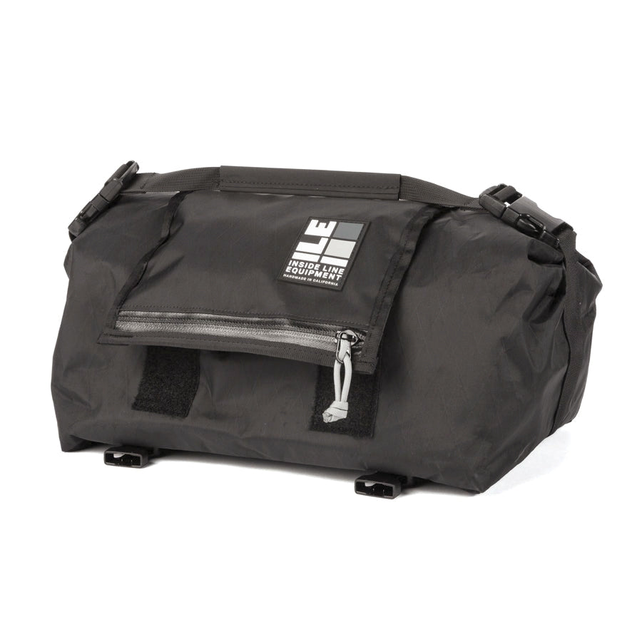 Porteur Rackbag - Waterproof Bike Bag - X-Pac Sailcloth & Cordura - Front Rack Bicycle Bag - 42L Capacity - Handmade in USA