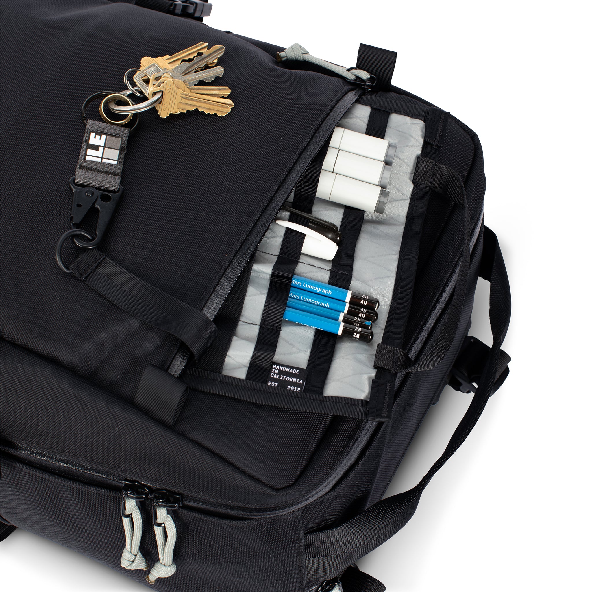 40L - Commuter Backpack - Water Resistant - Travel Backpack - hiking waist belt - Carry-on Bag - XPac - Cordura - Handmade Backpack - Made in USA
