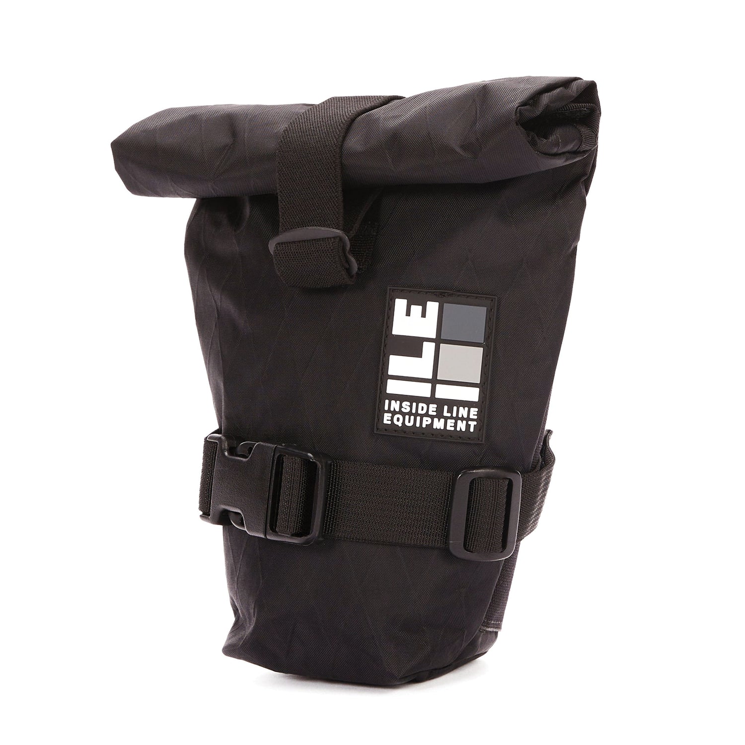 roll-top bike seat bag - Handmade Waterproof Bike Bag - XPac - under seat mount - bike tool bag - cycling road bike bag - Made in USA