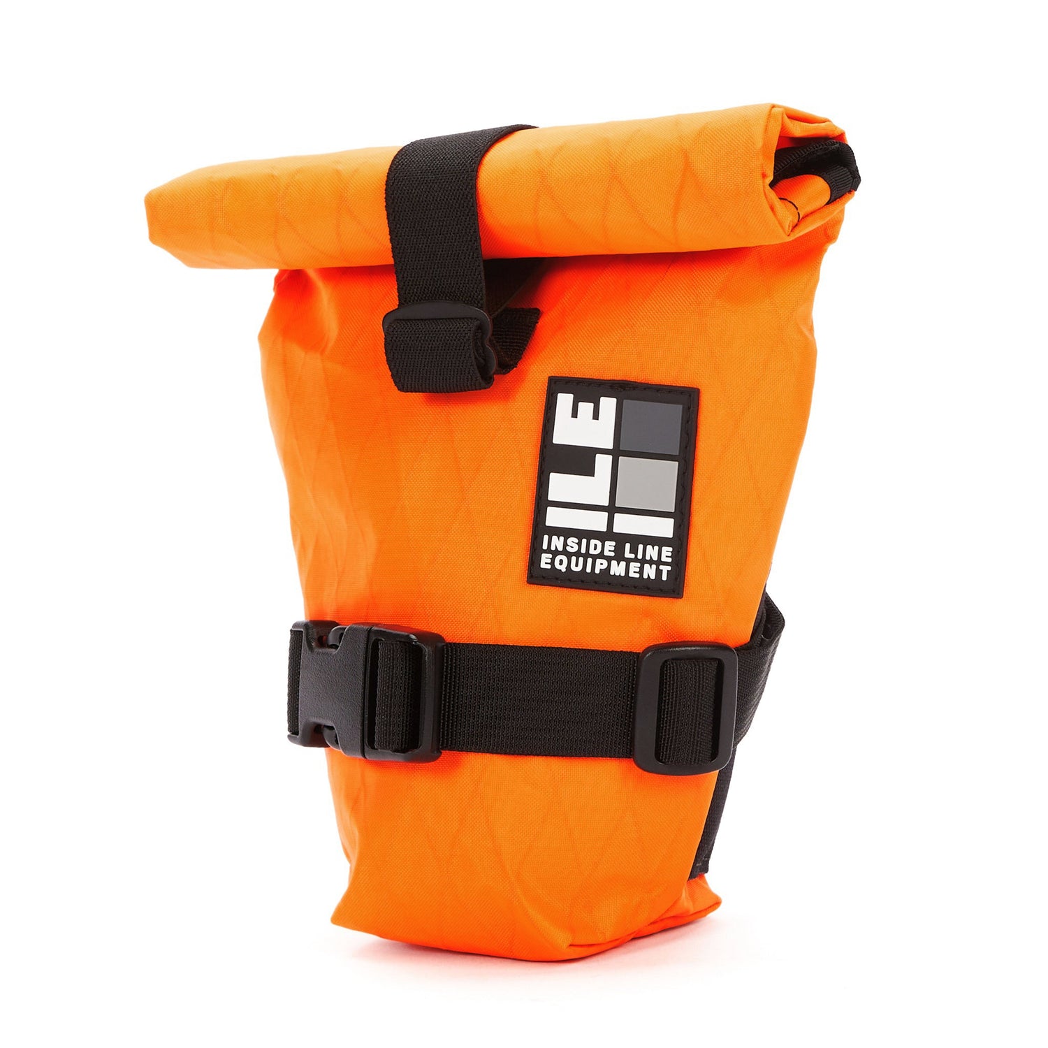 roll-top bike seat bag - Handmade Waterproof Bike Bag - XPac - under seat mount - bike tool bag - cycling road bike bag - Made in USA