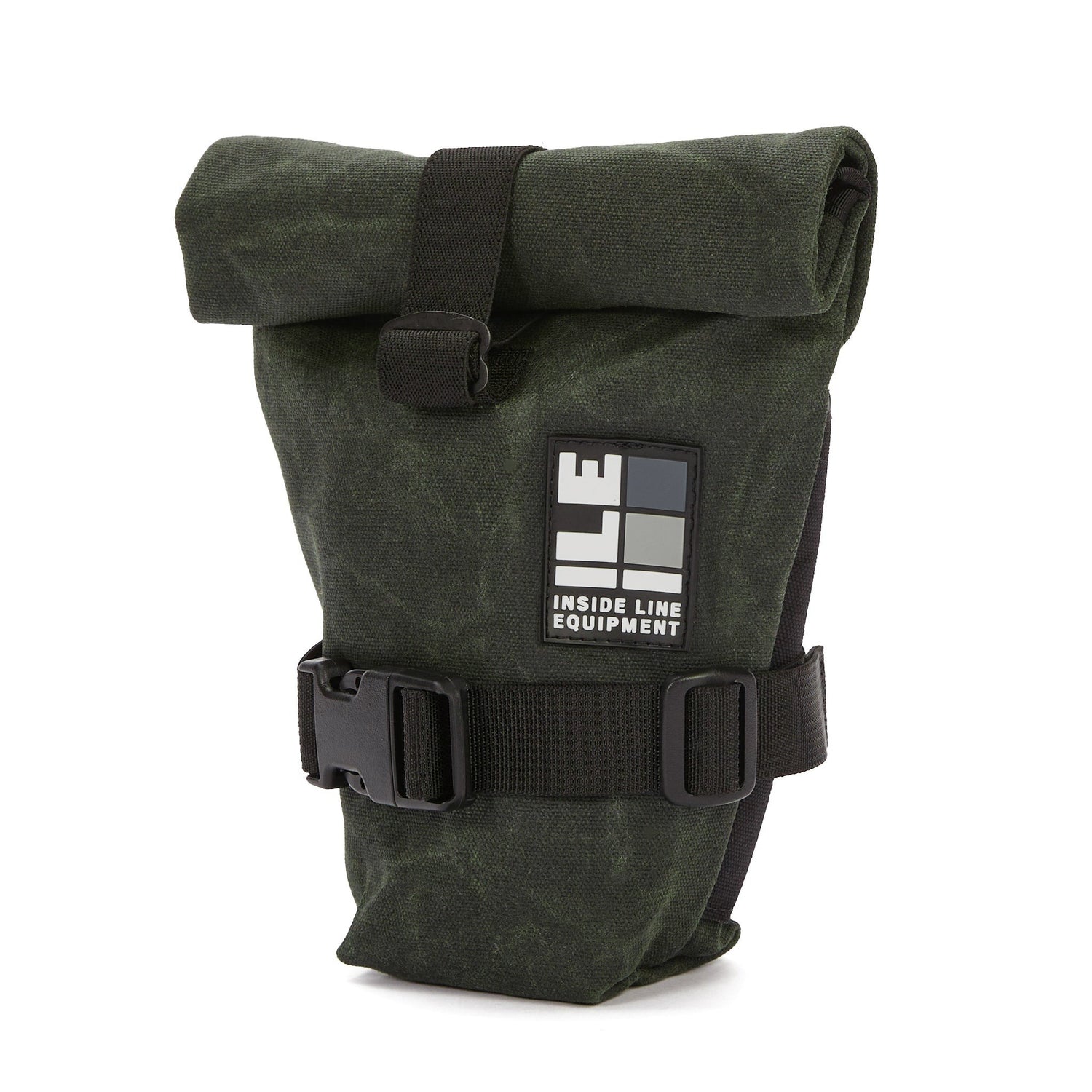 roll-top bike seat bag - Handmade Waterproof Bike Bag - XPac - under seat mount - bike tool bag - cycling road bike bag - Made in USA