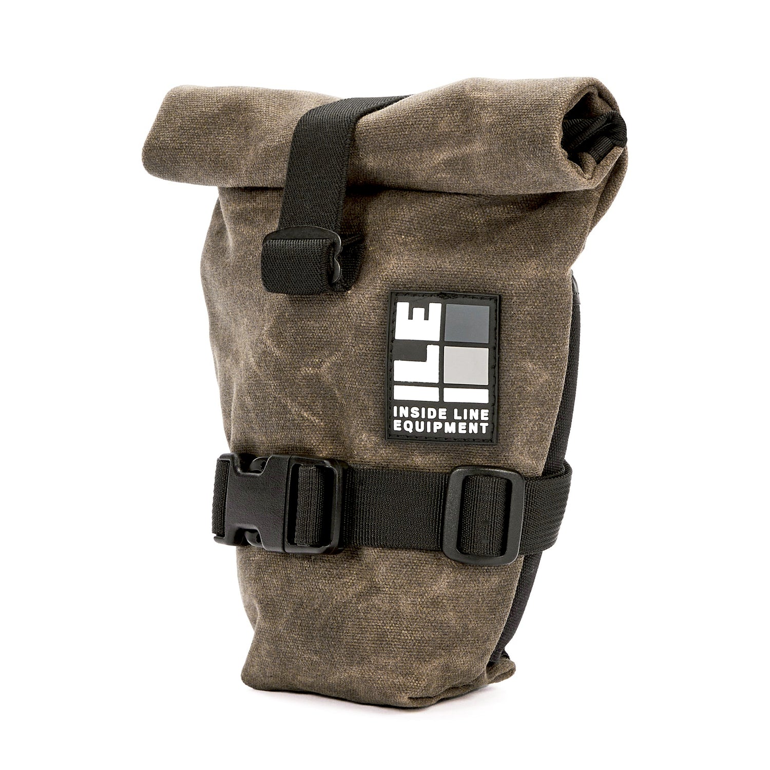 roll-top bike seat bag - Handmade Waterproof Bike Bag - XPac - under seat mount - bike tool bag - cycling road bike bag - Made in USA