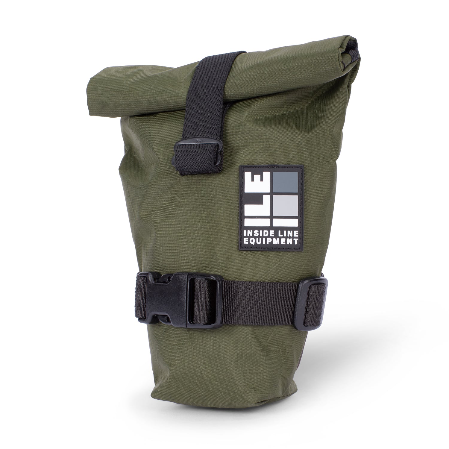 roll-top bike seat bag - Handmade Waterproof Bike Bag - XPac - under seat mount - bike tool bag - cycling road bike bag - Made in USA