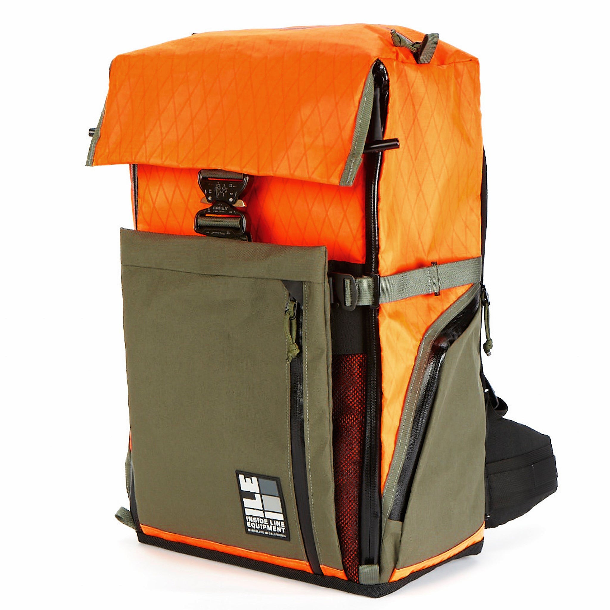 Travel Pack - 40L - Handmade Backpack - Front Panel Loader - Cary-on Bag - Travel Backpack - Water Resistant - XPac Sailcloth - Made in USA - Lifetime Warranty - travel backpack - carry-on backpack - water-resistant backpack - durable travel backpack - laptop travel backpack - weatherproof carry-on - everyday carry backpack (EDC) - waterproof zippers - backpack with laptop sleeve - expandable travel backpack