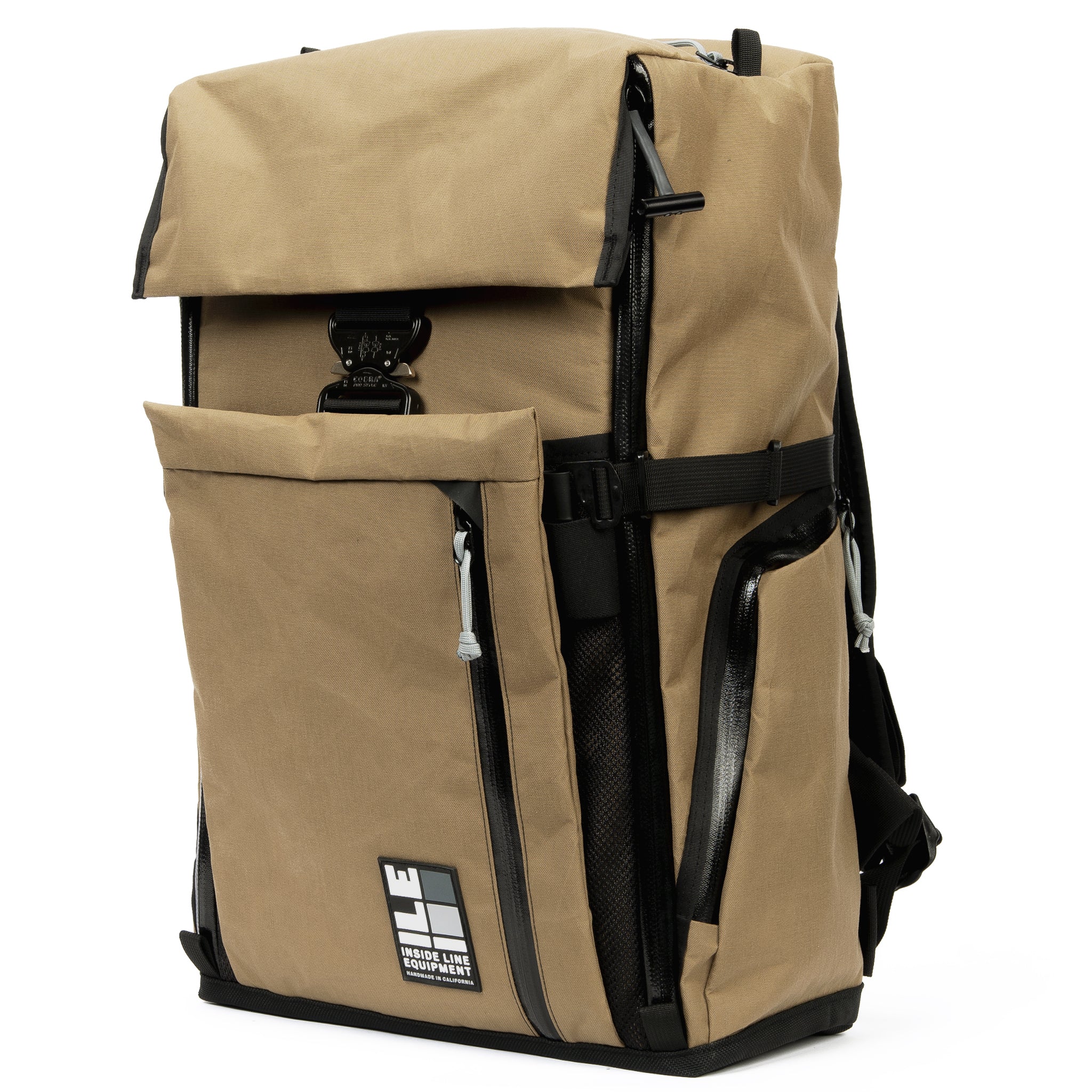 Travel Pack - 40L - Handmade Backpack - Front Panel Loader - Cary-on Bag - Travel Backpack - Water Resistant - XPac Sailcloth - Made in USA - Lifetime Warranty - travel backpack - carry-on backpack - water-resistant backpack - durable travel backpack - laptop travel backpack - weatherproof carry-on - everyday carry backpack (EDC) - waterproof zippers - backpack with laptop sleeve - expandable travel backpack