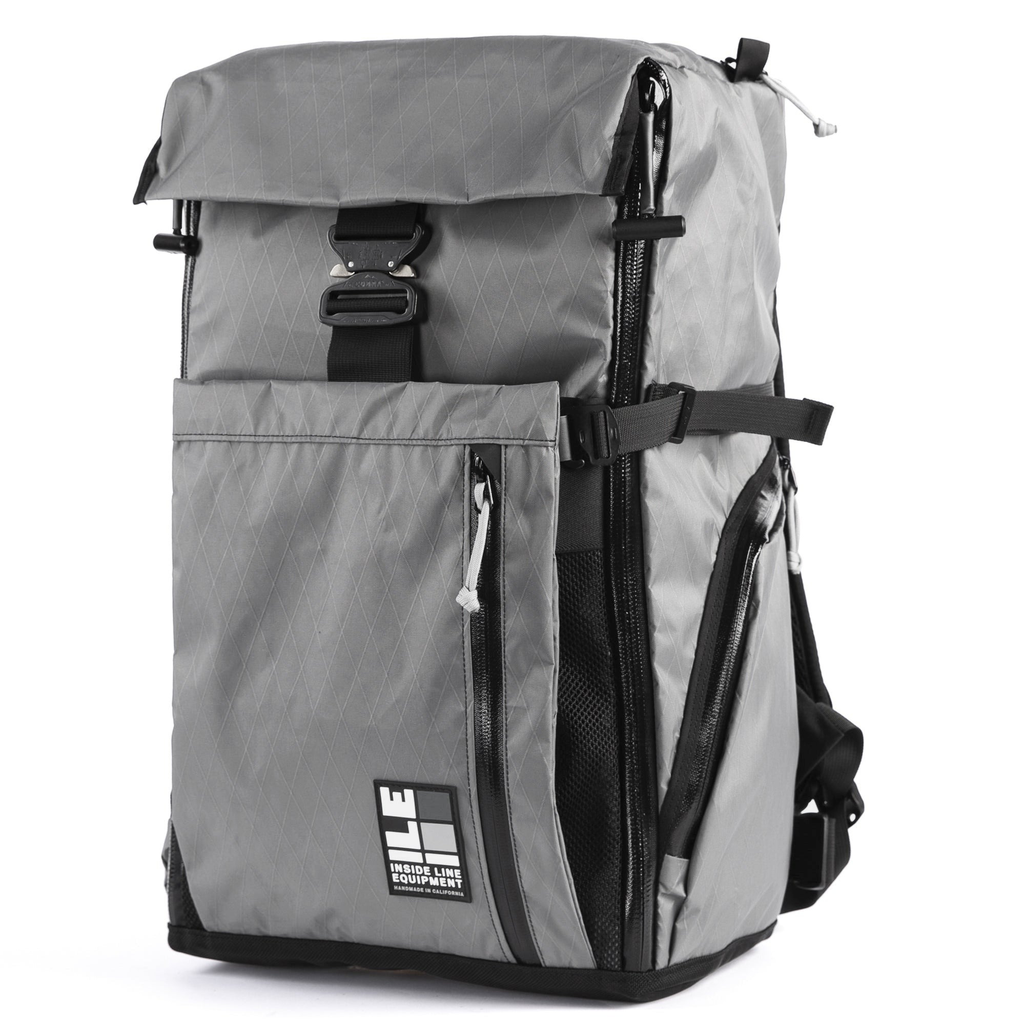Travel Pack - 40L - Handmade Backpack - Front Panel Loader - Cary-on Bag - Travel Backpack - Water Resistant - XPac Sailcloth - Made in USA - Lifetime Warranty - travel backpack - carry-on backpack - water-resistant backpack - durable travel backpack - laptop travel backpack - weatherproof carry-on - everyday carry backpack (EDC) - waterproof zippers - backpack with laptop sleeve - expandable travel backpack