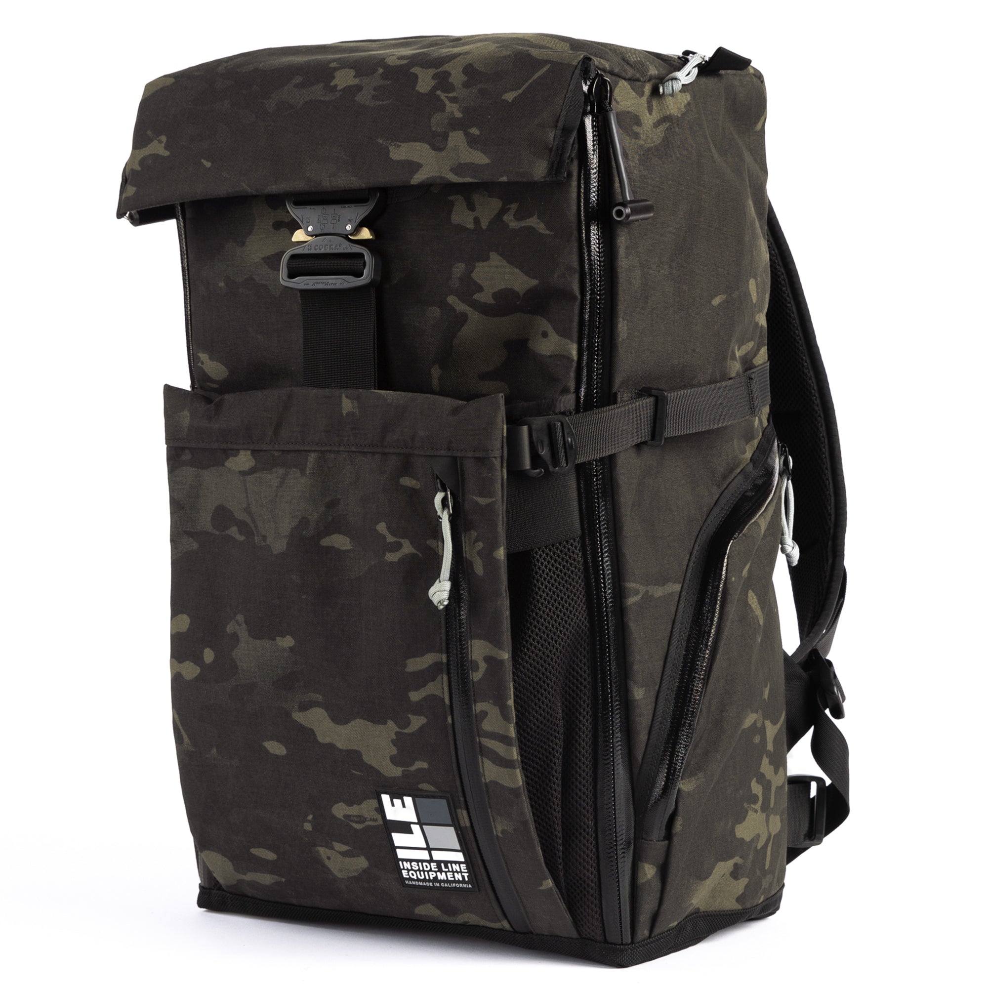 Travel Pack - 40L - Handmade Backpack - Front Panel Loader - Cary-on Bag - Travel Backpack - Water Resistant - XPac Sailcloth - Made in USA - Lifetime Warranty - travel backpack - carry-on backpack - water-resistant backpack - durable travel backpack - laptop travel backpack - weatherproof carry-on - everyday carry backpack (EDC) - waterproof zippers - backpack with laptop sleeve - expandable travel backpack