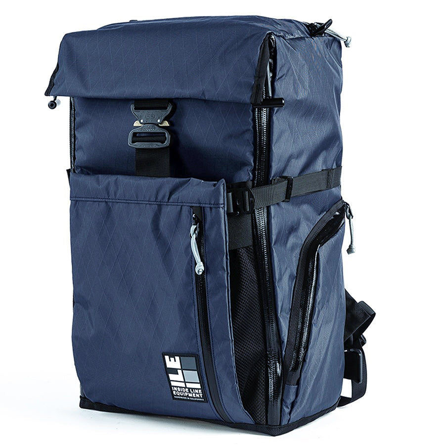 Travel Pack - 40L - Handmade Backpack - Front Panel Loader - Cary-on Bag - Travel Backpack - Water Resistant - XPac Sailcloth - Made in USA - Lifetime Warranty - travel backpack - carry-on backpack - water-resistant backpack - durable travel backpack - laptop travel backpack - weatherproof carry-on - everyday carry backpack (EDC) - waterproof zippers - backpack with laptop sleeve - expandable travel backpack