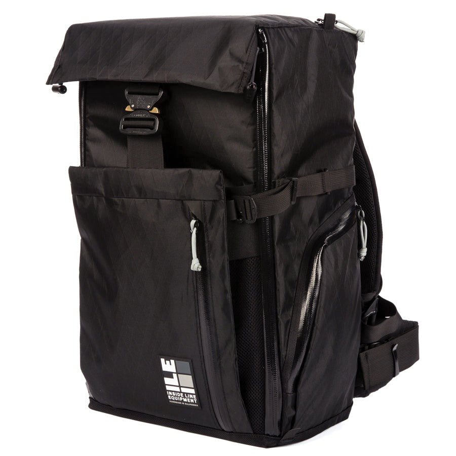 Travel Pack - 40L - Handmade Backpack - Front Panel Loader - Cary-on Bag - Travel Backpack - Water Resistant - XPac Sailcloth - Made in USA - Lifetime Warranty - travel backpack - carry-on backpack - water-resistant backpack - durable travel backpack - laptop travel backpack - weatherproof carry-on - everyday carry backpack (EDC) - waterproof zippers - backpack with laptop sleeve - expandable travel backpack