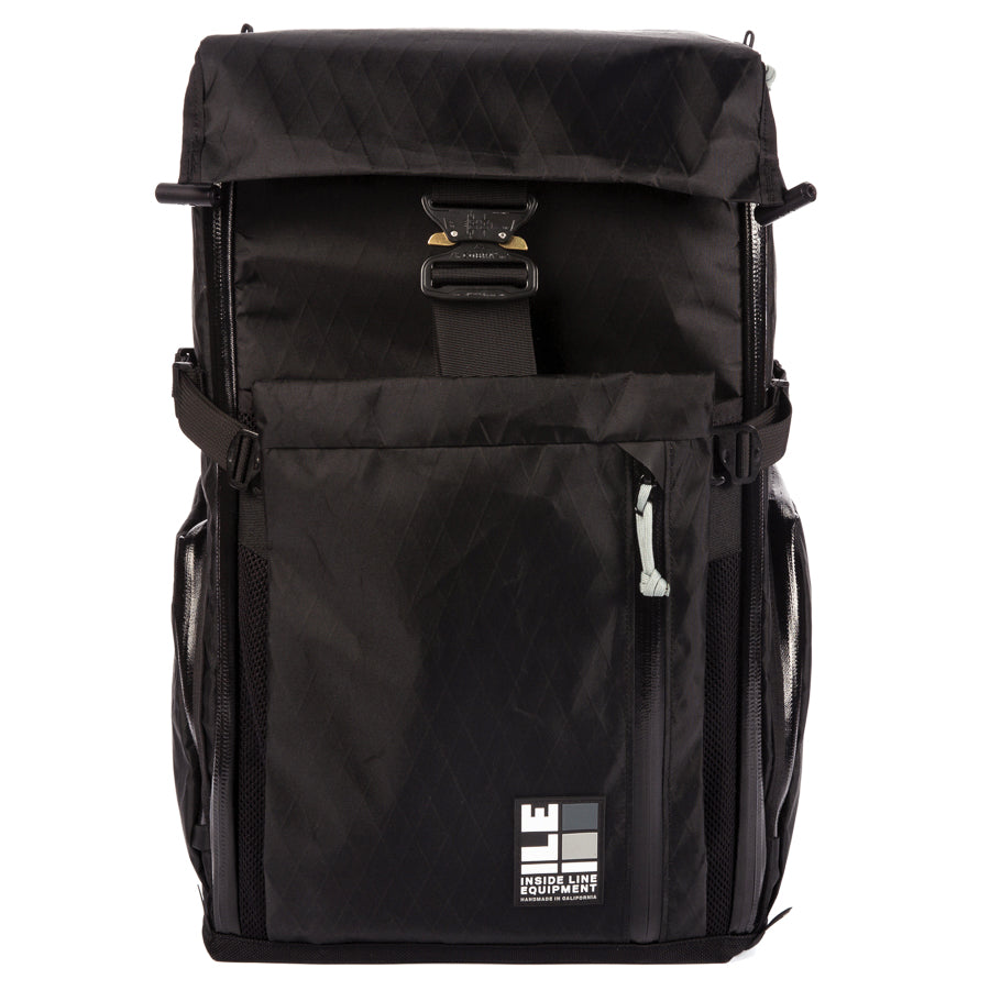 Travel Pack - 40L - Handmade Backpack - Front Panel Loader - Cary-on Bag - Travel Backpack - Water Resistant - XPac Sailcloth - Made in USA - Lifetime Warranty - travel backpack - carry-on backpack - water-resistant backpack - durable travel backpack - laptop travel backpack - weatherproof carry-on - everyday carry backpack (EDC) - waterproof zippers - backpack with laptop sleeve - expandable travel backpack