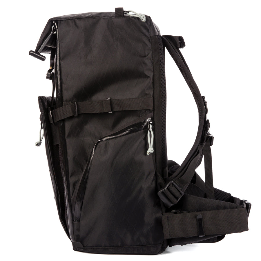 Travel Pack - 40L - Handmade Backpack - Front Panel Loader - Cary-on Bag - Travel Backpack - Water Resistant - XPac Sailcloth - Made in USA - Lifetime Warranty - travel backpack - carry-on backpack - water-resistant backpack - durable travel backpack - laptop travel backpack - weatherproof carry-on - everyday carry backpack (EDC) - waterproof zippers - backpack with laptop sleeve - expandable travel backpack