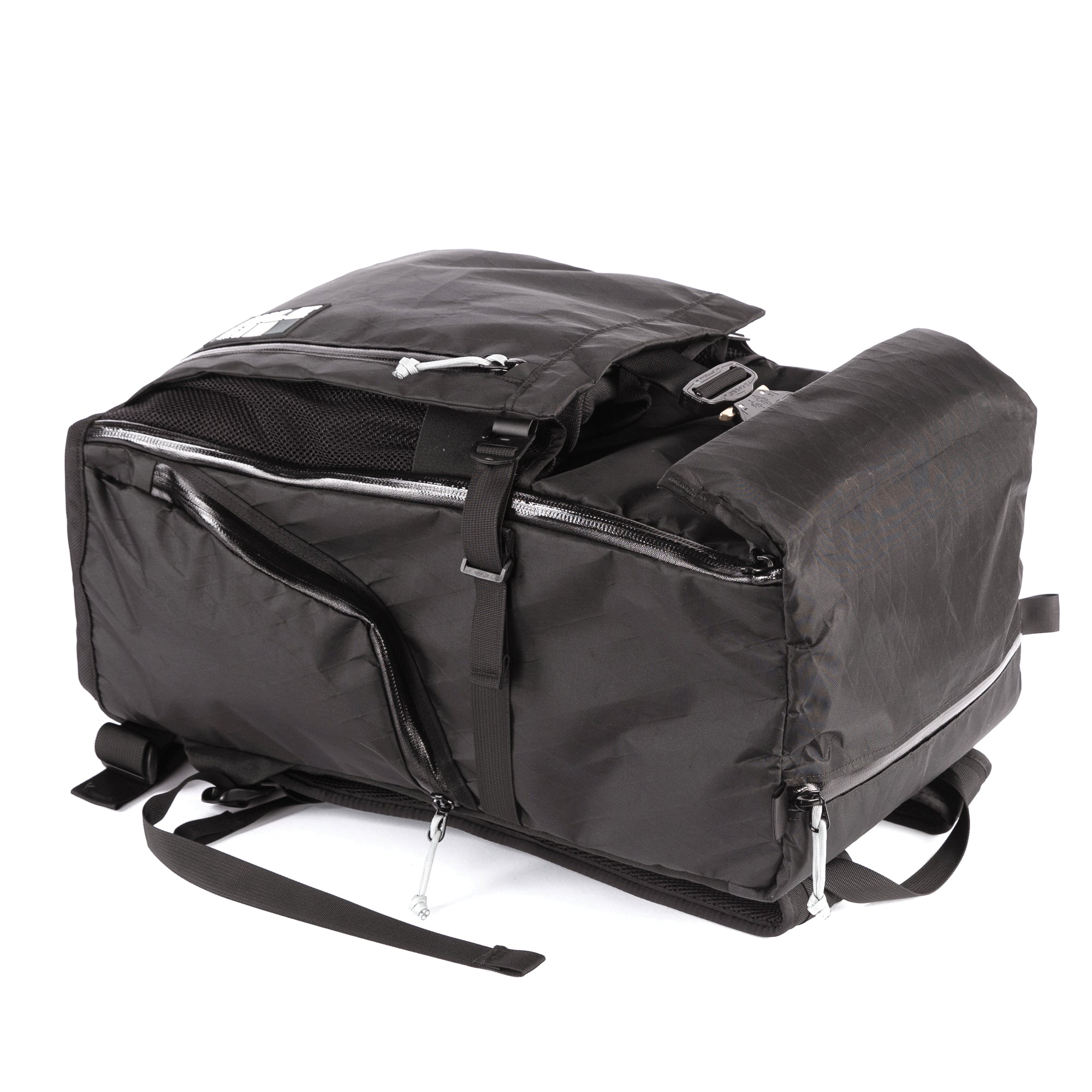 Travel Pack - 40L - Handmade Backpack - Front Panel Loader - Cary-on Bag - Travel Backpack - Water Resistant - XPac Sailcloth - Made in USA - Lifetime Warranty - travel backpack - carry-on backpack - water-resistant backpack - durable travel backpack - laptop travel backpack - weatherproof carry-on - everyday carry backpack (EDC) - waterproof zippers - backpack with laptop sleeve - expandable travel backpack