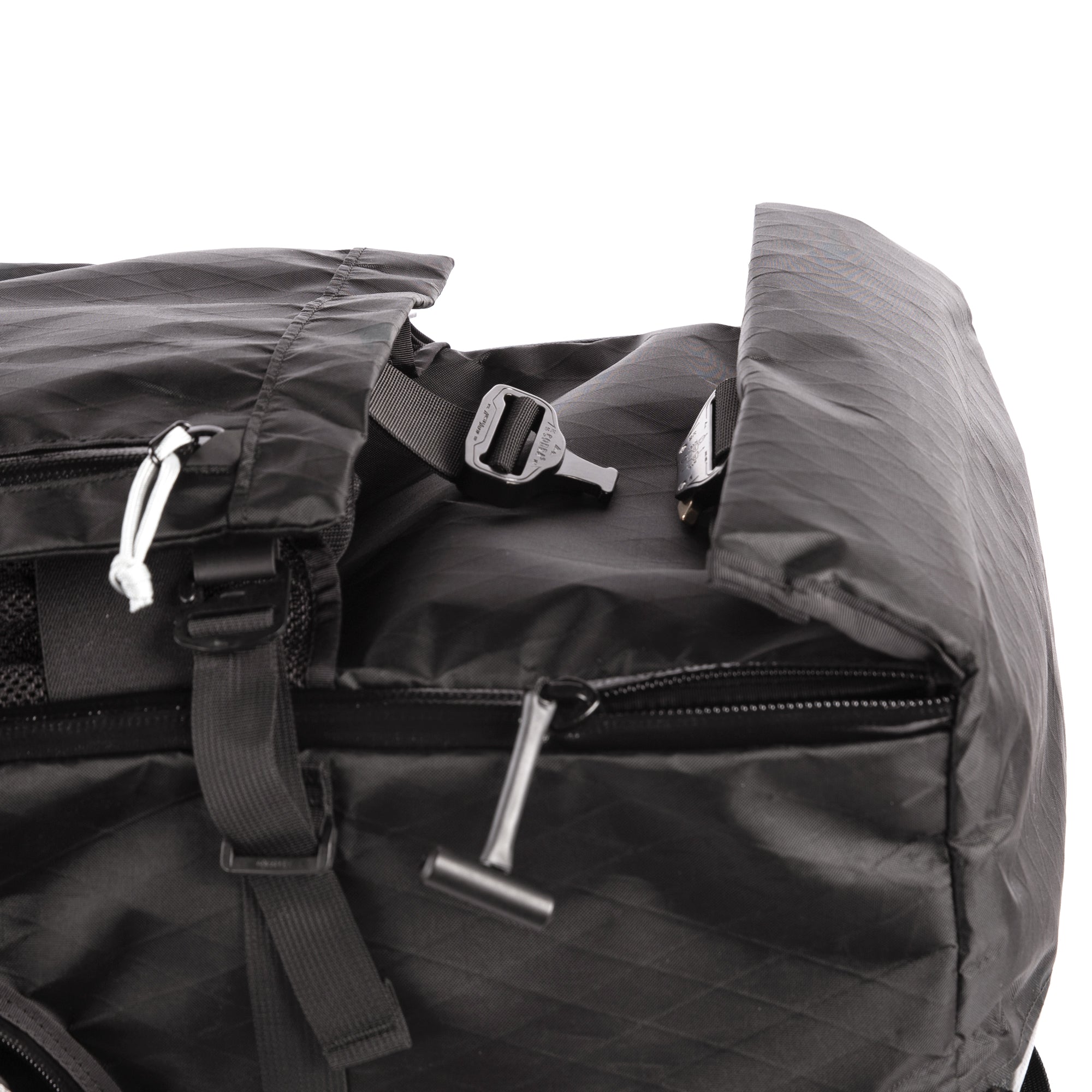 Travel Pack - 40L - Handmade Backpack - Front Panel Loader - Cary-on Bag - Travel Backpack - Water Resistant - XPac Sailcloth - Made in USA - Lifetime Warranty - travel backpack - carry-on backpack - water-resistant backpack - durable travel backpack - laptop travel backpack - weatherproof carry-on - everyday carry backpack (EDC) - waterproof zippers - backpack with laptop sleeve - expandable travel backpack - Cobra Buckle