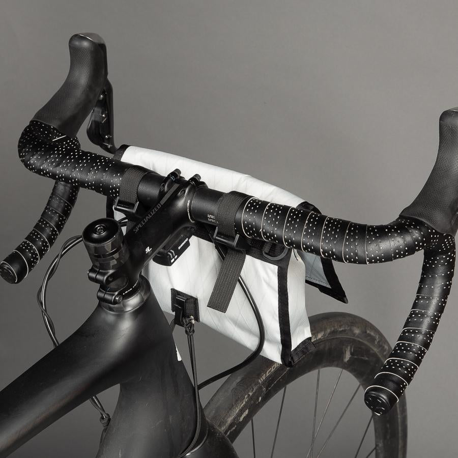 Bar Bag - Weatherproof Bicycle Handlebar Bag - XPac - Waxed Canvas - Cordura - Adjustable Harness System - 2.5L Cycling Bag - Handmade in USA