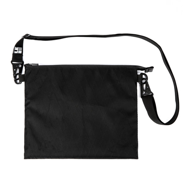 Musette Sling Bag - Simple and Durable Black Nylon