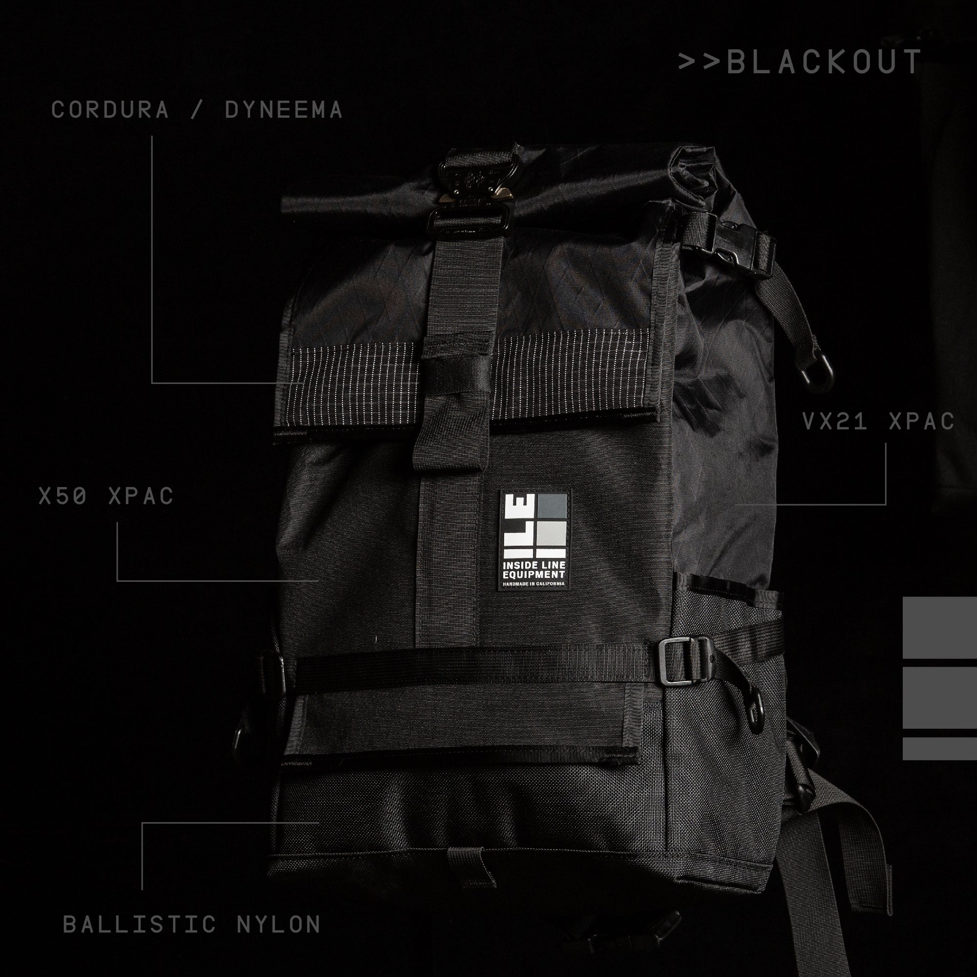 - Handmade Backpack - Waterproof - X-Pac Sailcloth - Made in USA