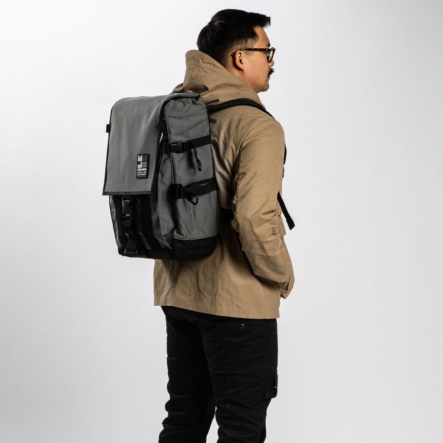 flaptop-mini - Handmade Backpack - Commuter Bag - Bike Messenger Bag - XPAC - TPU welded seam liner - Laptop Sleeve - Made in USA