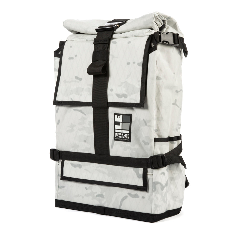 TPU lined - Everyday Backpack - Commuter Cycling Bag - XPAC - Waterproof Roll-Top - Laptop Sleeve - Made in Berkeley, CA