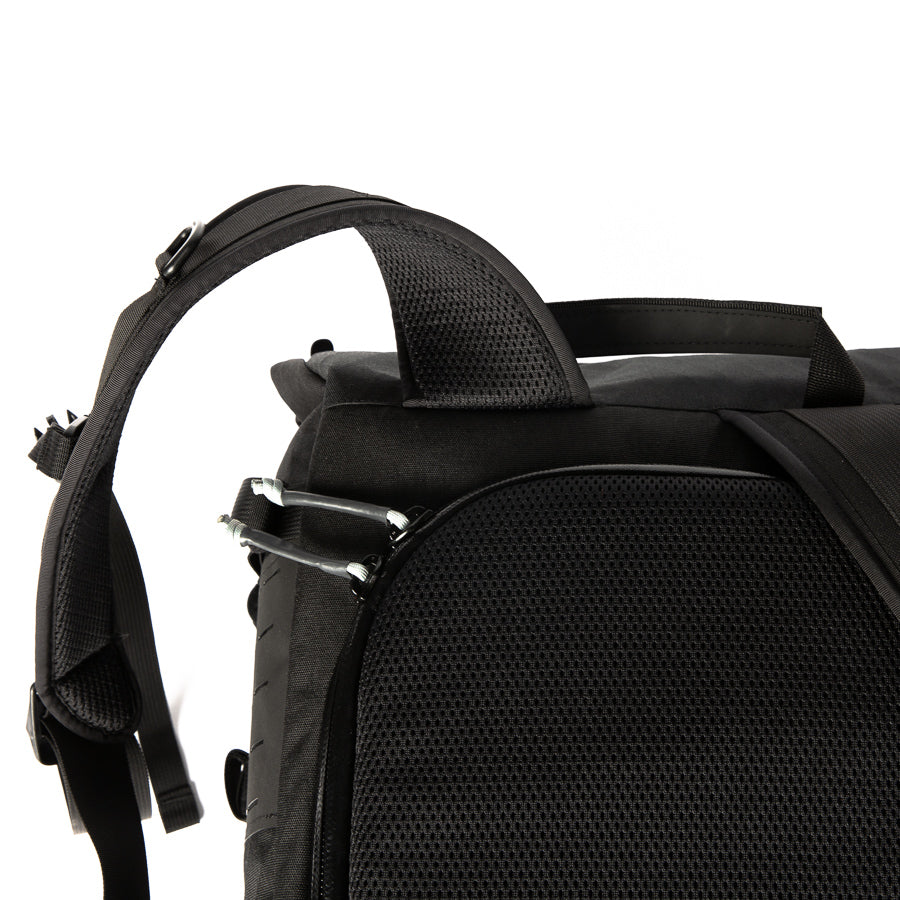 handmade camera backpack - YKK zippers - adjustable velcro dividers - TPU liner - XPAC - made in USA