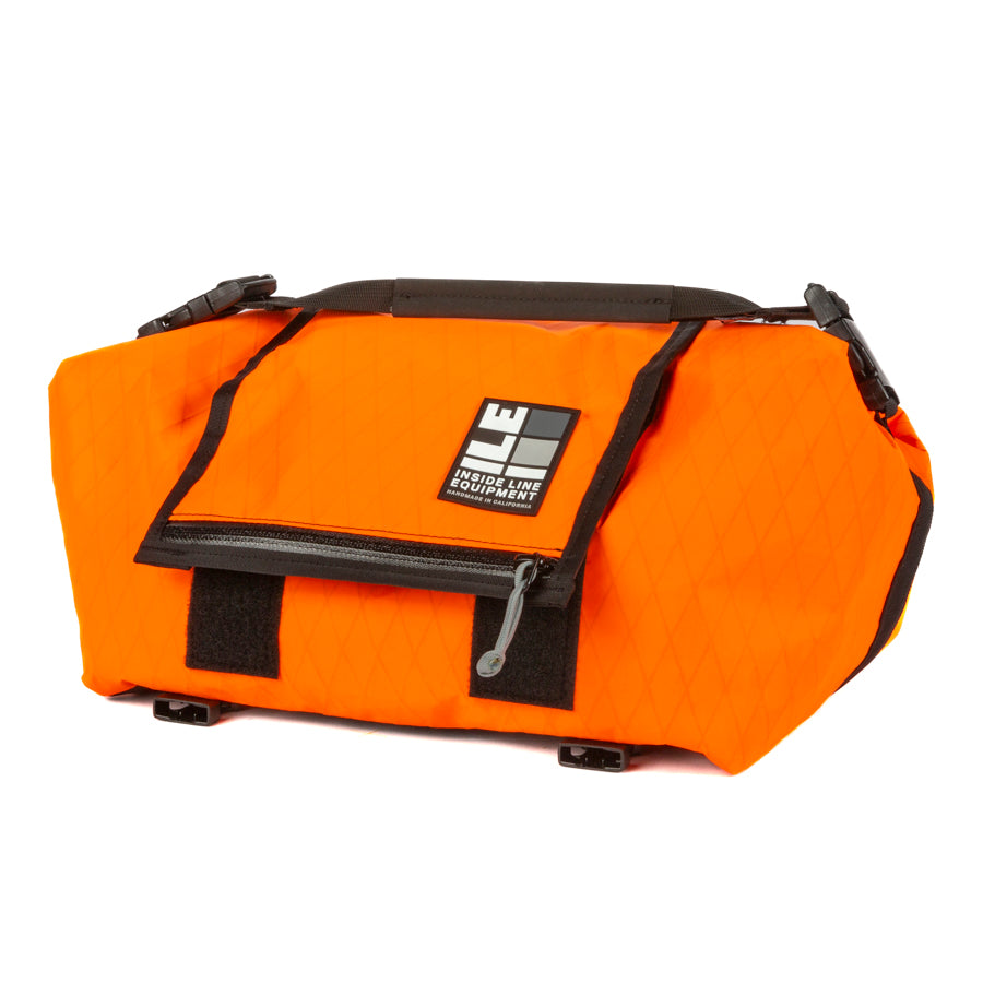 Porteur Rackbag - Waterproof Bike Bag - X-Pac Sailcloth & Cordura - Front Rack Bicycle Bag - 42L Capacity - Handmade in USA