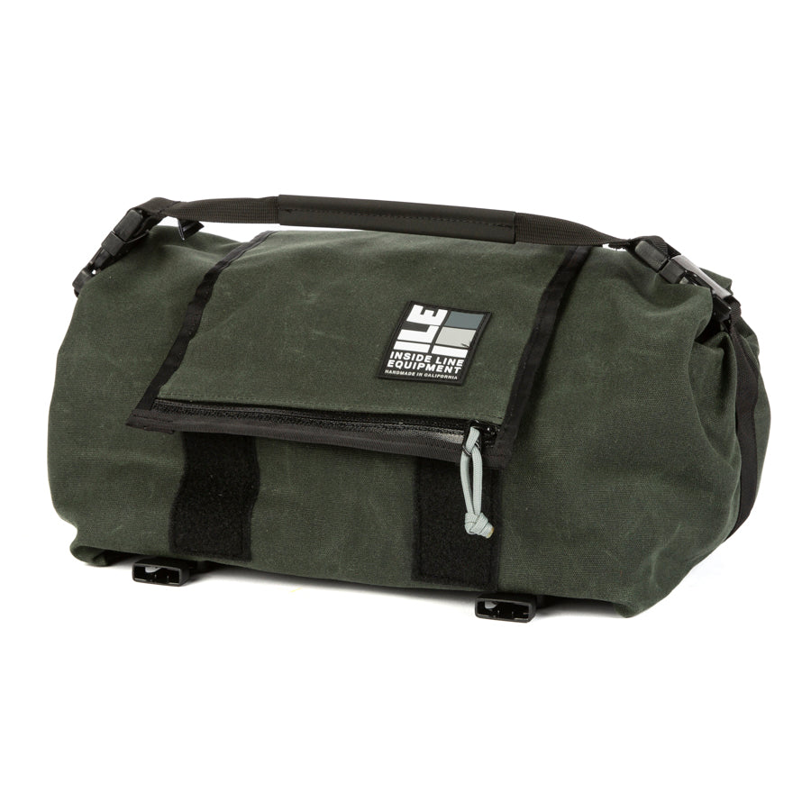 Porteur Rackbag - Waterproof Bike Bag - X-Pac Sailcloth & Cordura - Front Rack Bicycle Bag - 42L Capacity - Handmade in USA