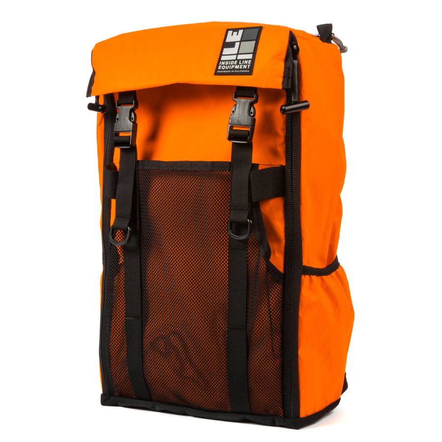 race-day-bag - Everyday Backpack - Commuter Cycling Bag - XPAC - Panel Loader - Helmet Pocket - Travel bag - Made in California
